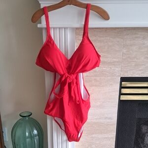 Cupshe Red One Piece Swimsuit